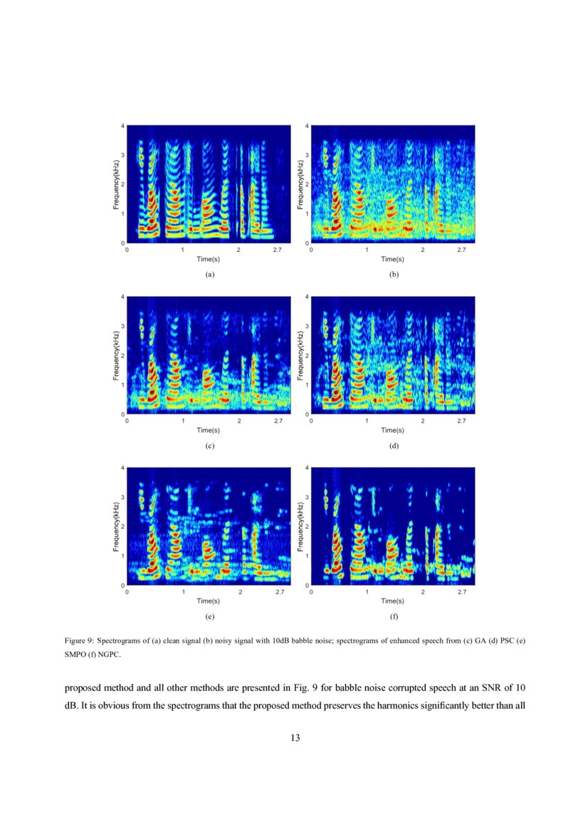 Speech Enhancement Based on Nonstationary Noisedriven Geometric