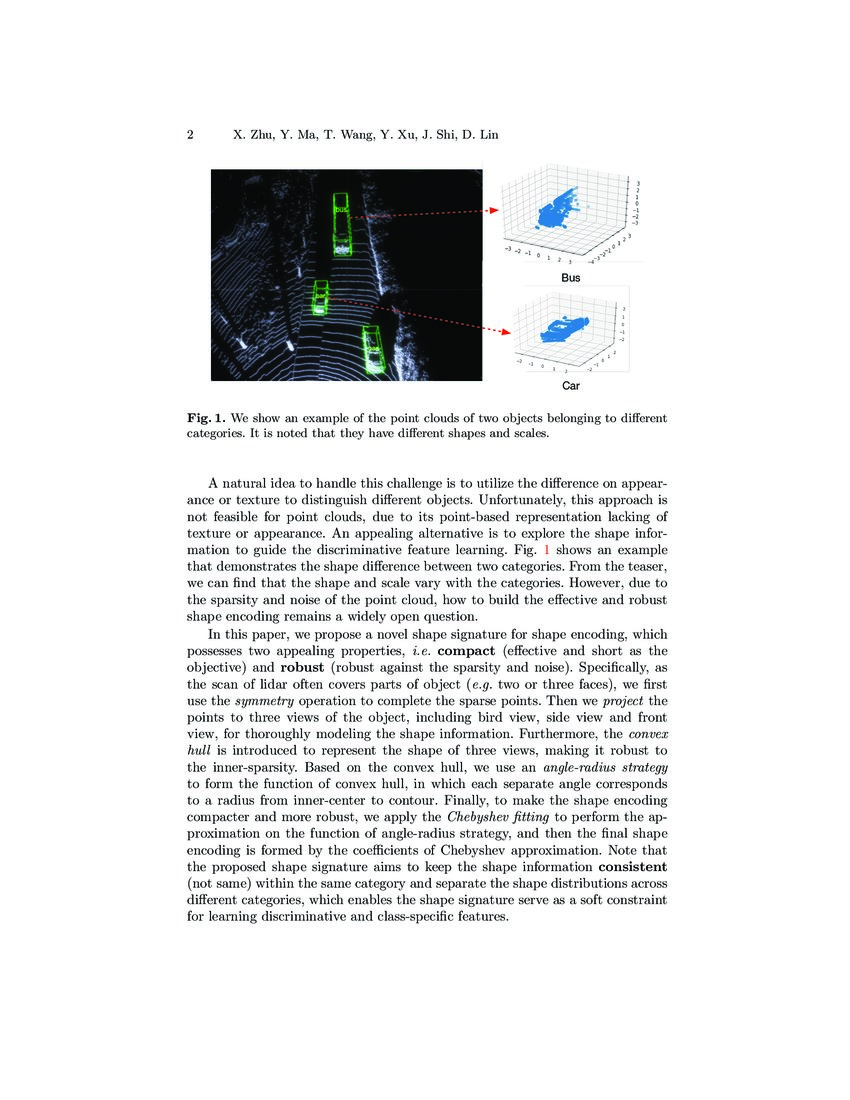 SSN Shape Signature Networks for Multiclass Object Detection from