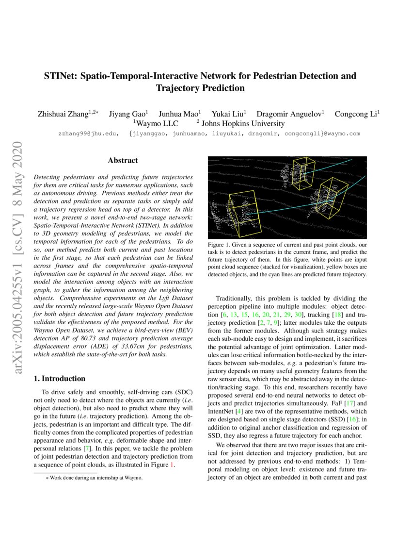 STINet: Spatio-Temporal-Interactive Network for Pedestrian Detection ...