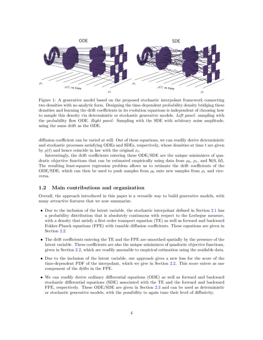 Stochastic Interpolants A Unifying Framework for Flows and Diffusions
