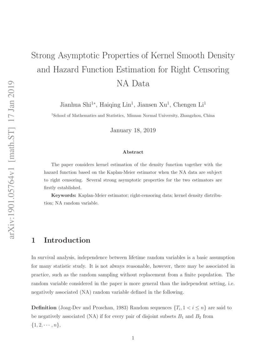 Strong Asymptotic Properties of Kernel Smooth Density and Hazard