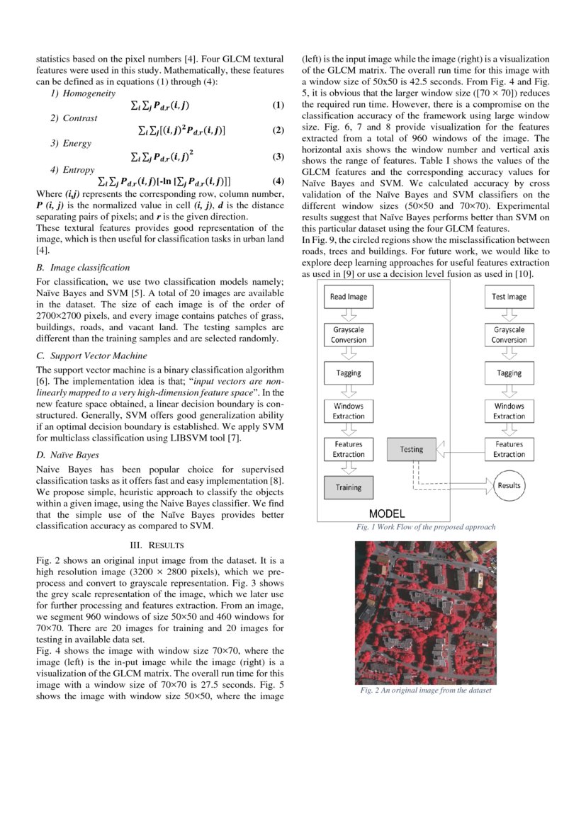 Supervised classification for object identification in urban areas ...