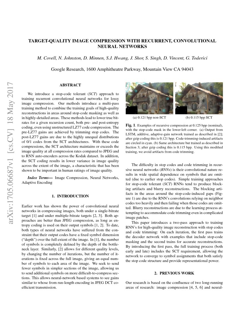 Target-Quality Image Compression with Recurrent, Convolutional Neural ...