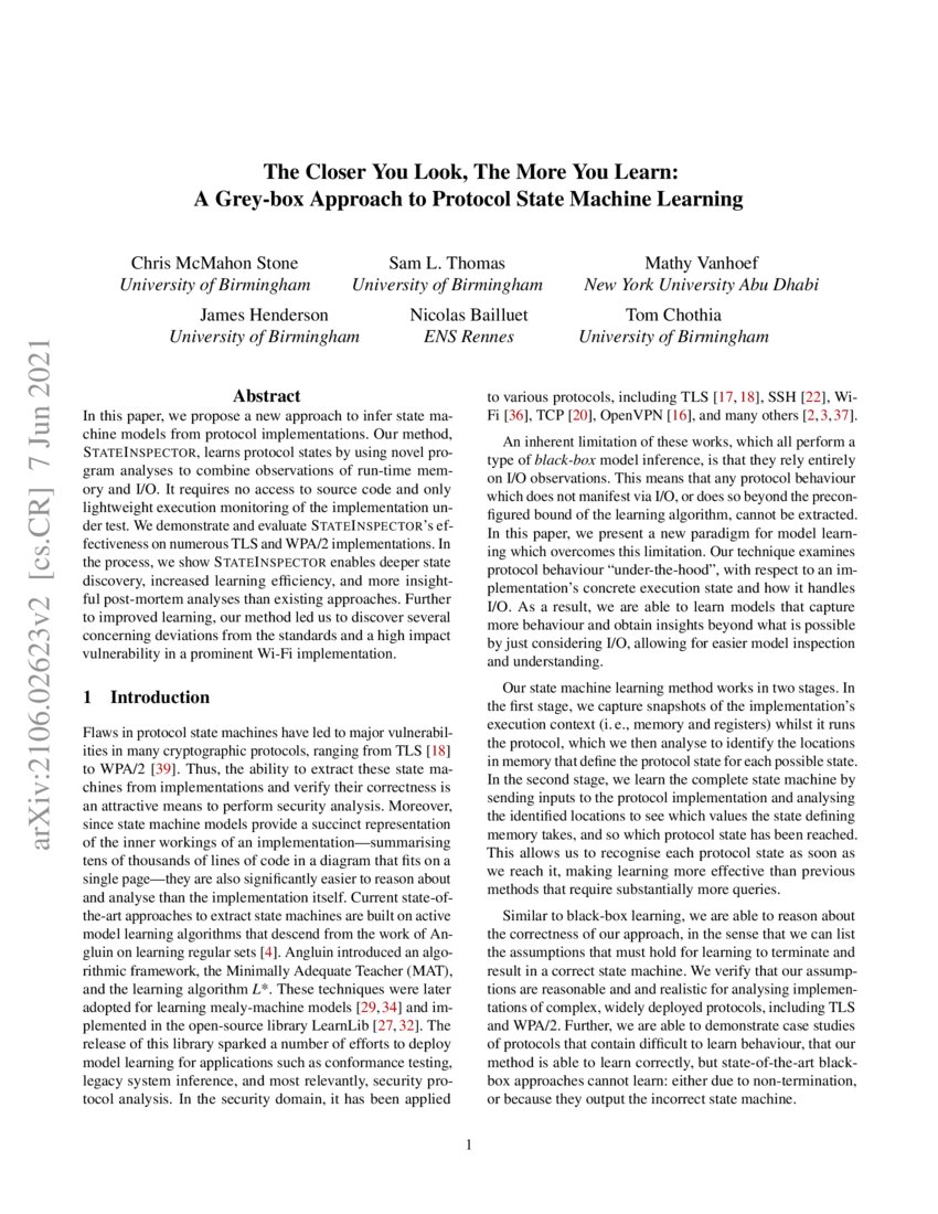 The Closer You Look, The More You Learn A Greybox Approach to Protocol State Machine Learning
