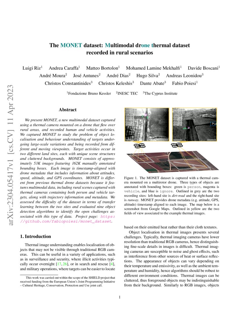 The dataset Multimodal drone thermal dataset recorded in rural