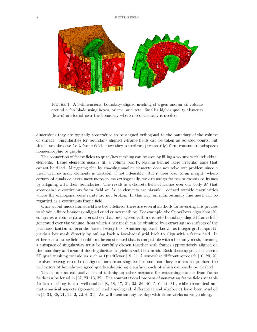 Topology of Frame Field Design for Hex Meshing DeepAI