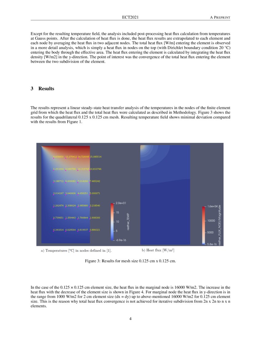 Total heat flux convergence in the calculation of 2d and 3d heat losses