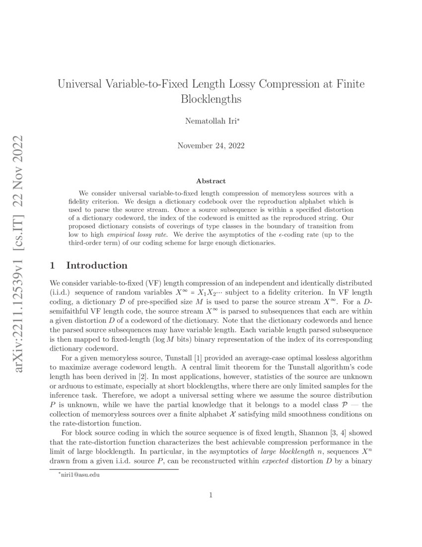 Universal VariabletoFixed Length Lossy Compression at Finite