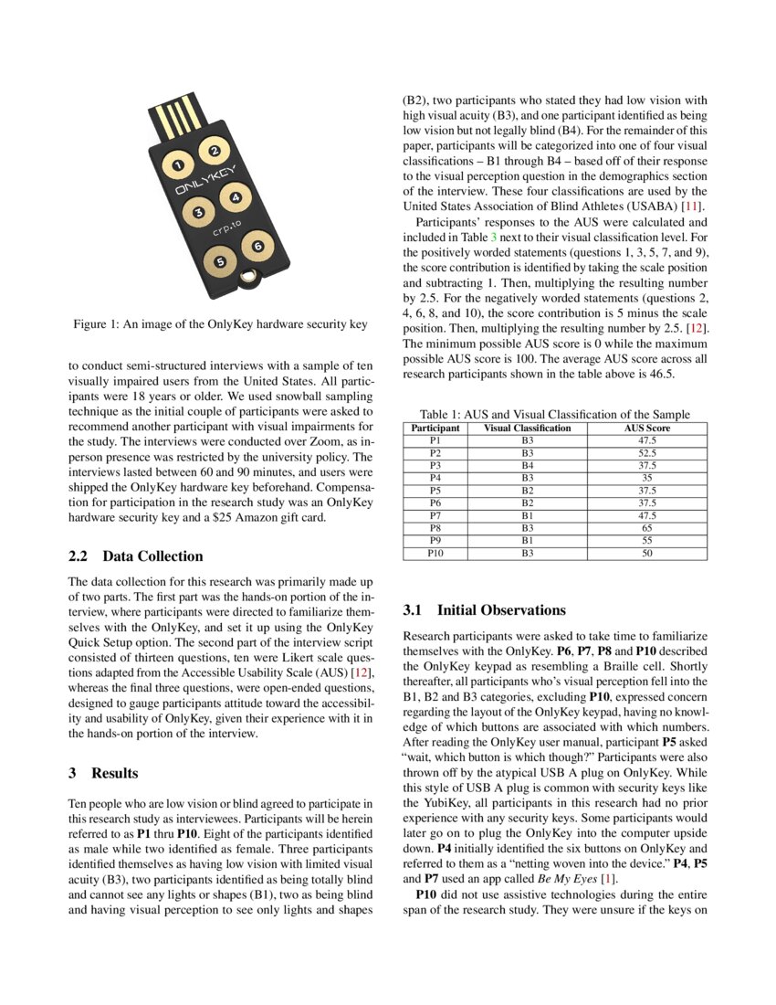 Usability Assessment of the OnlyKey Hardware TwoFactor Authentication