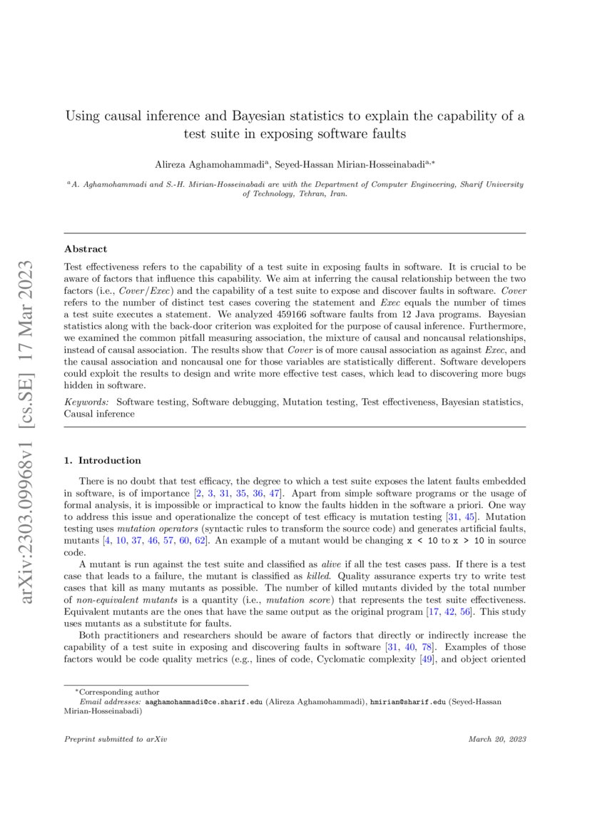 Using Causal Inference And Bayesian Statistics To Explain The Using Causal Inference And Bayesian Statistics To Explain The
