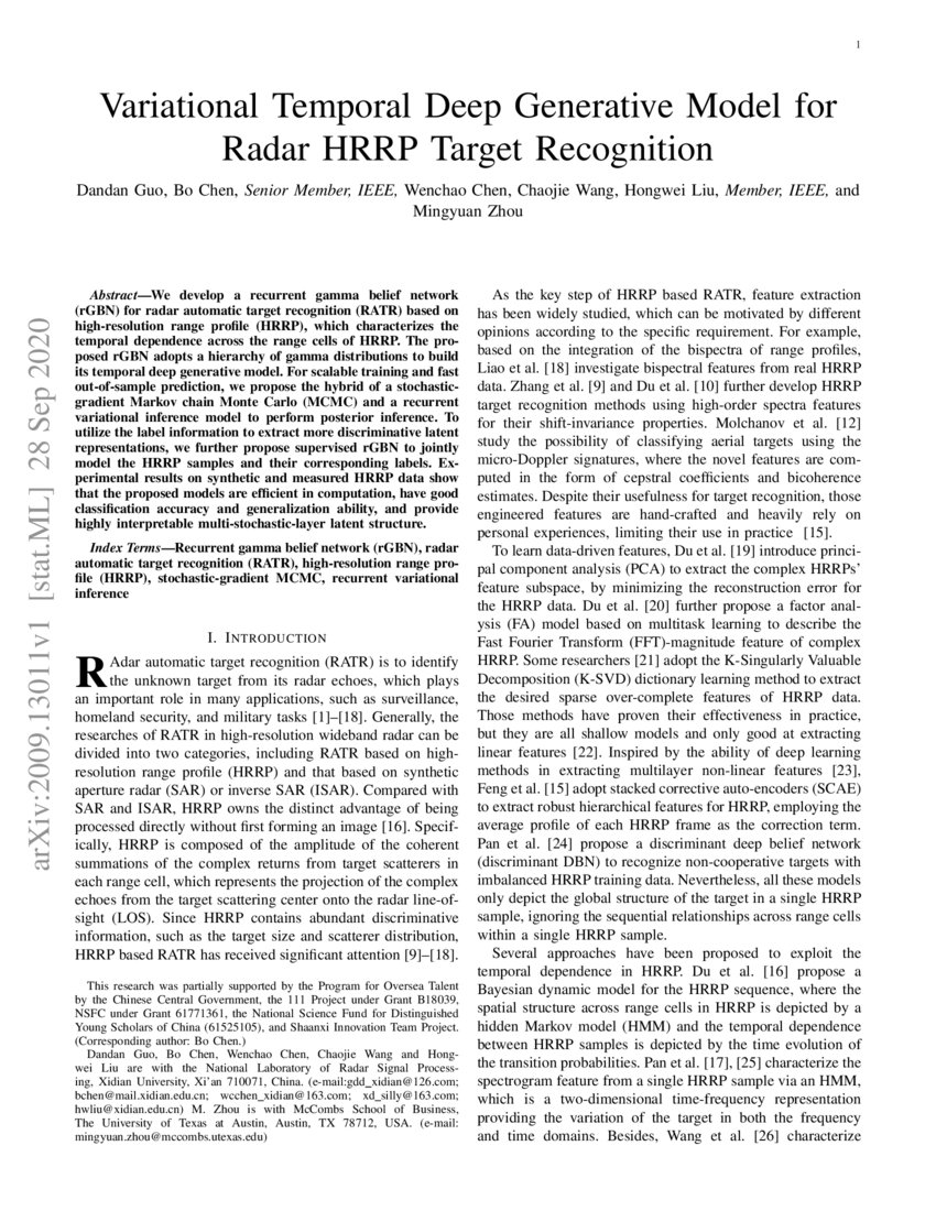 Variational Temporal Deep Generative Model for Radar HRRP Target ...