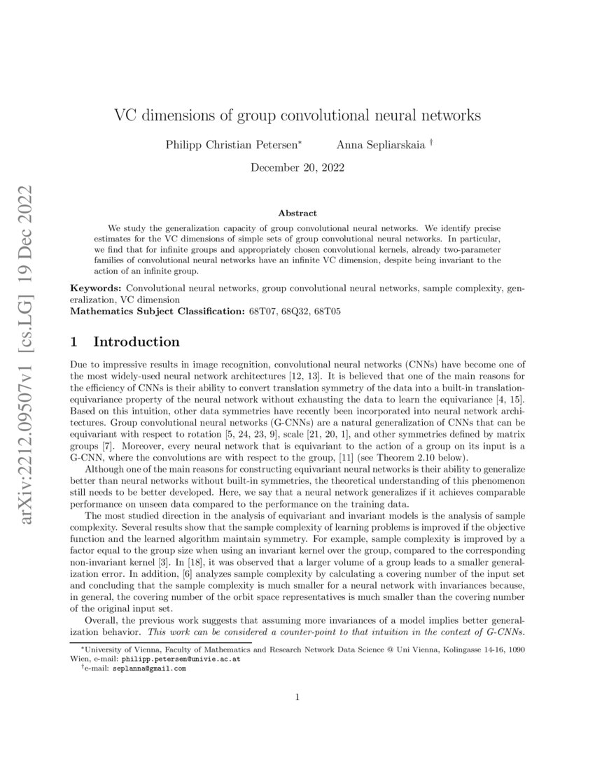 vc-dimensions-of-group-convolutional-neural-networks-deepai