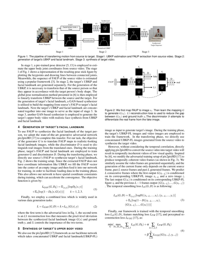 Video synthesis of human upper body with realistic fac DeepAI