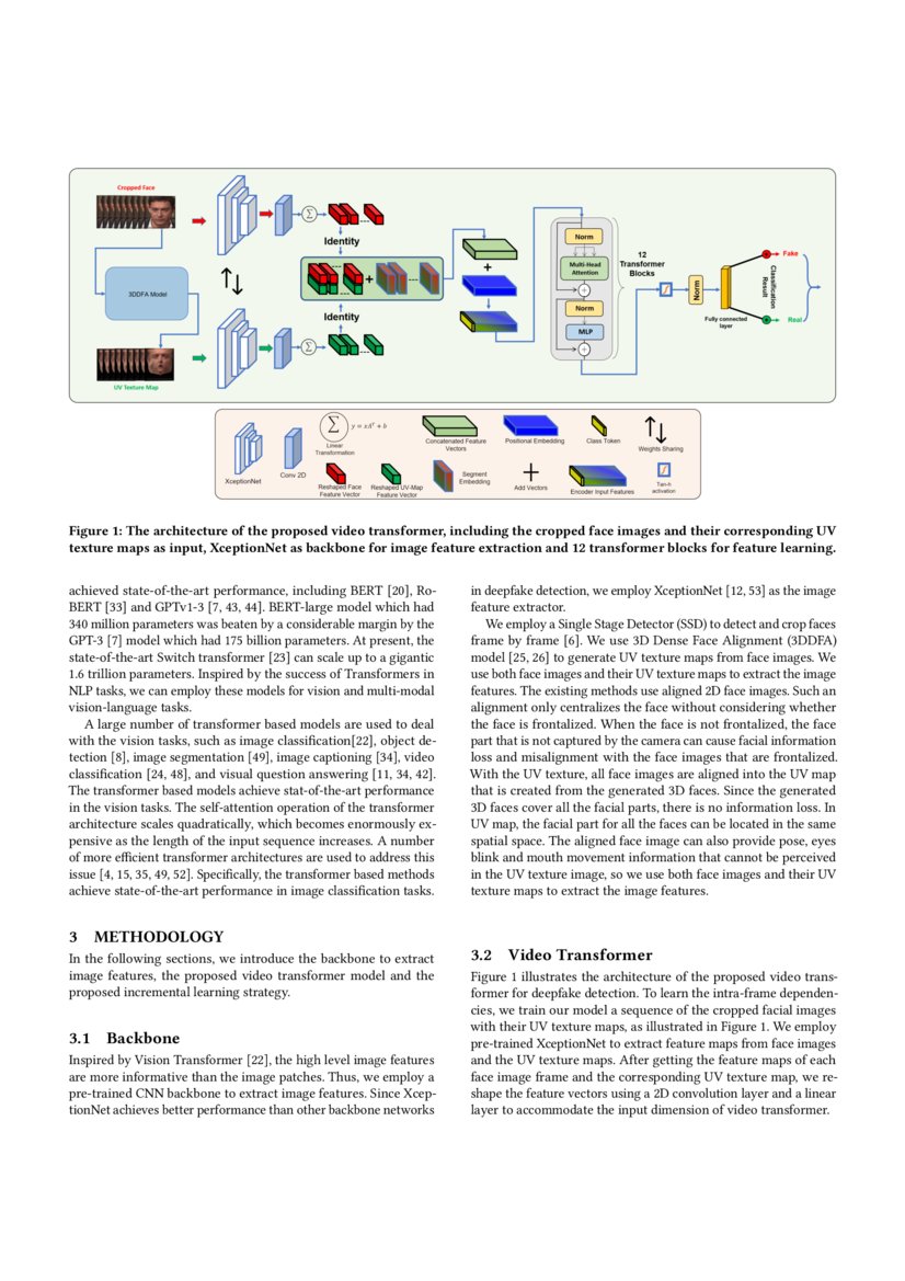 Video Transformer for Deepfake Detection with Incremental Learning DeepAI