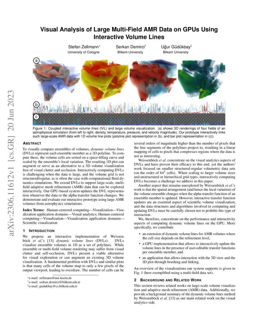 Visual Analysis of Large Multi-Field AMR Data on GPUs Using Interactive ...