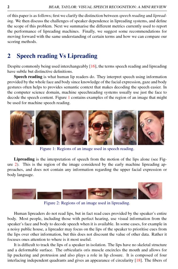 Visual speech recognition: aligning terminologies for better ...