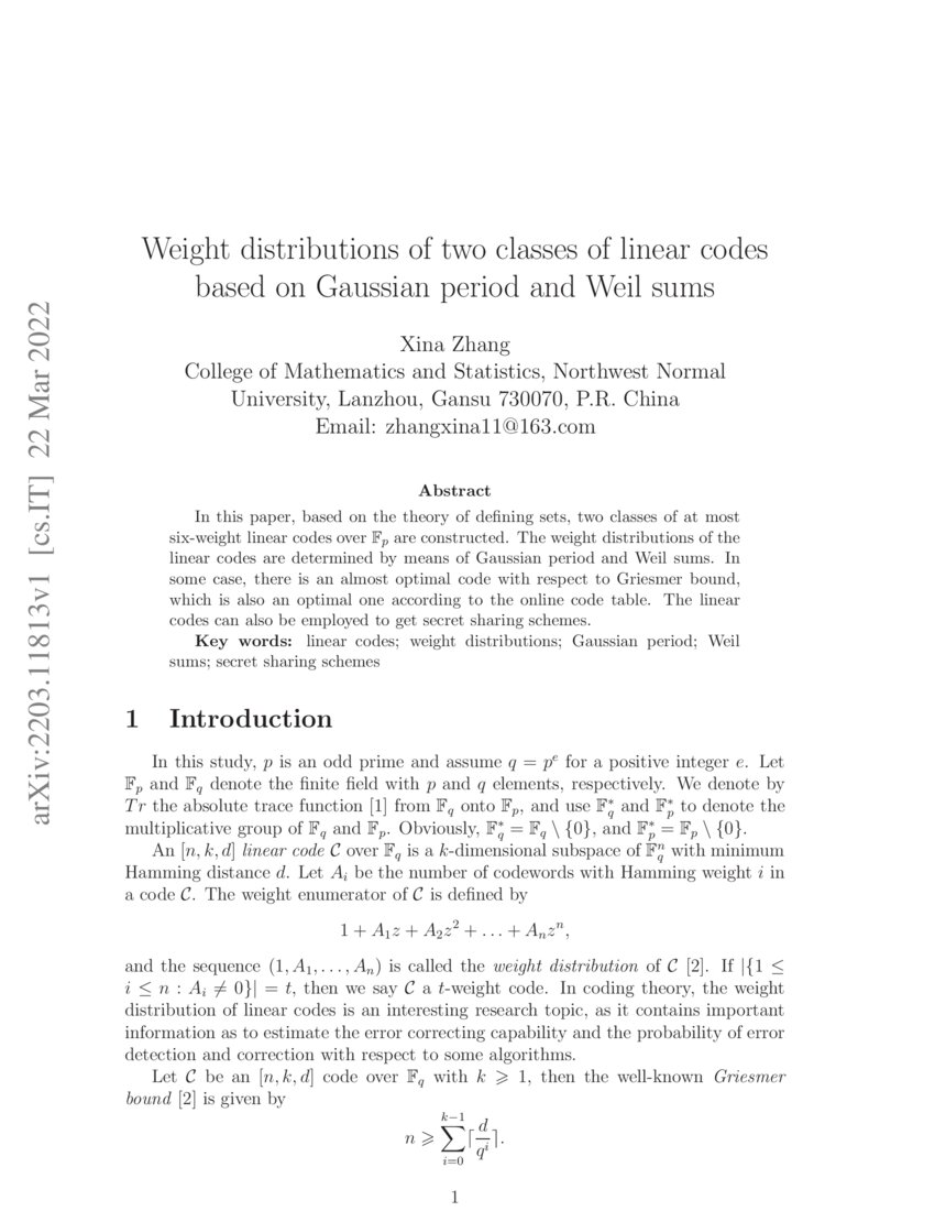 Weight distributions of two classes of linear codes based on Gaussian