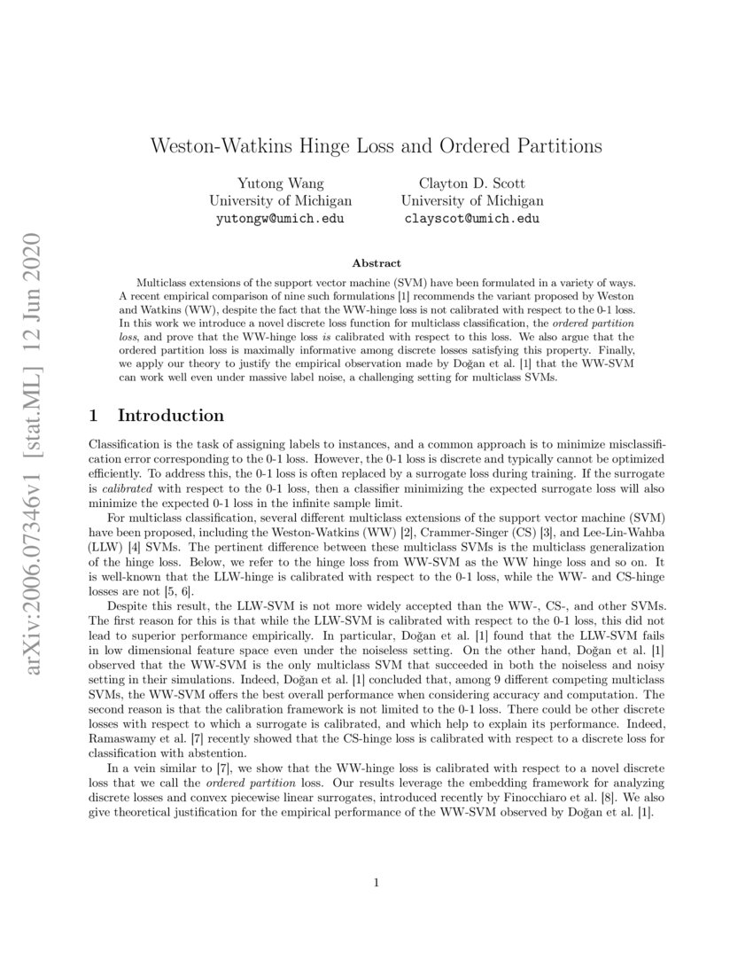 weston-watkins-hinge-loss-and-ordered-partitions-deepai