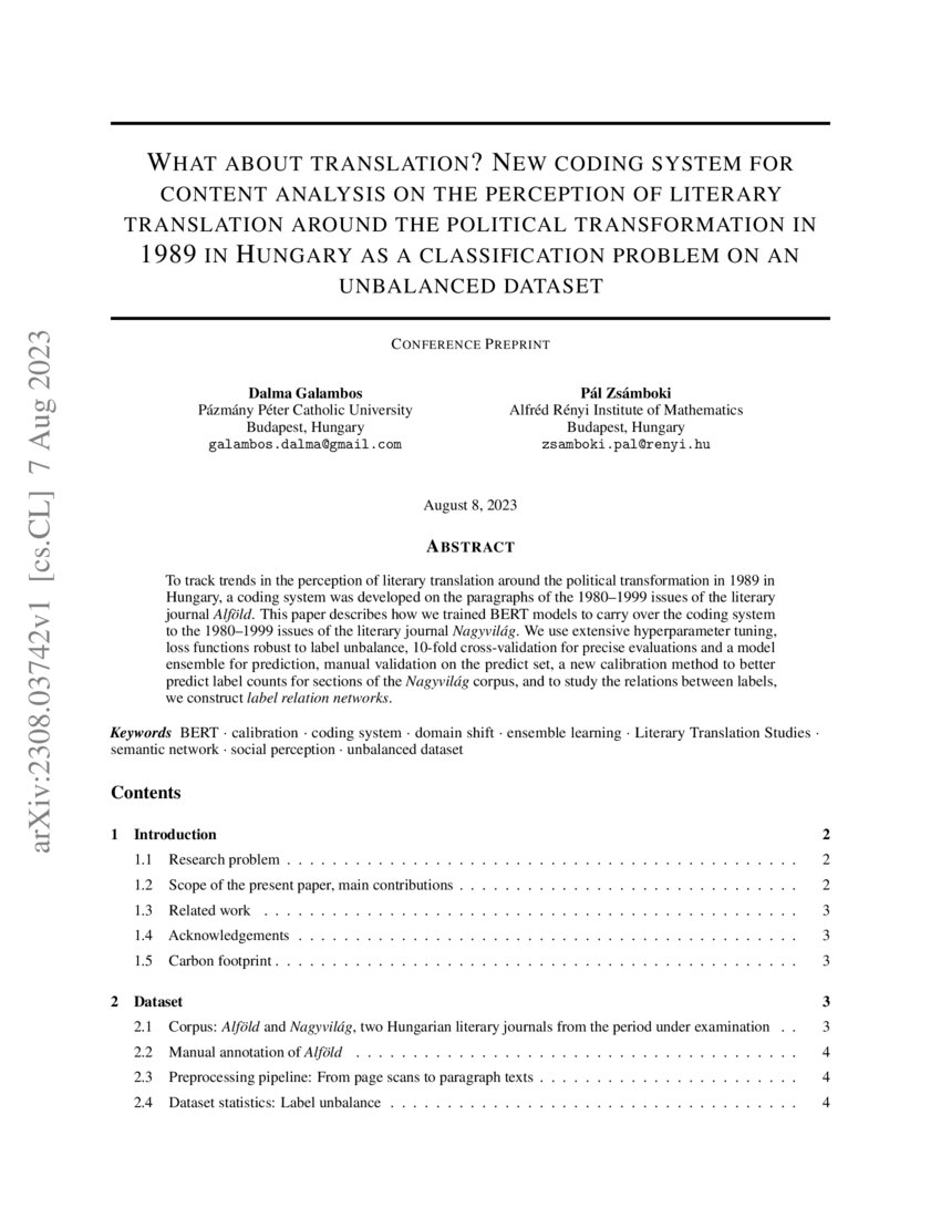 What about translation? New coding system for content analysis on the