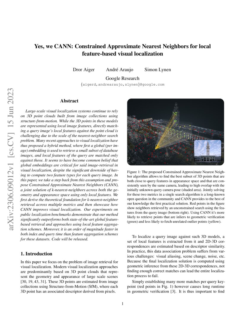 Yes, we CANN: Constrained Approximate Nearest Neighbors for local ...
